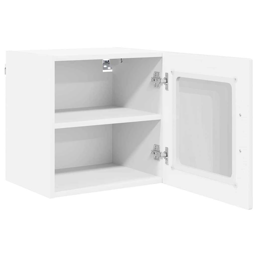Vegghylle PORTO 2 pcs Høyglanset hvit 40 x 31 x 40 cm