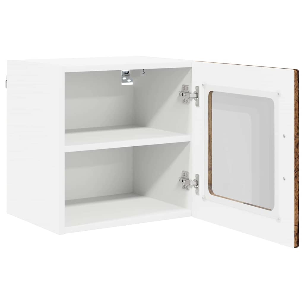 Vegghylle PORTO 2 pcs Gammelt tre 40 x 31 x 40 cm