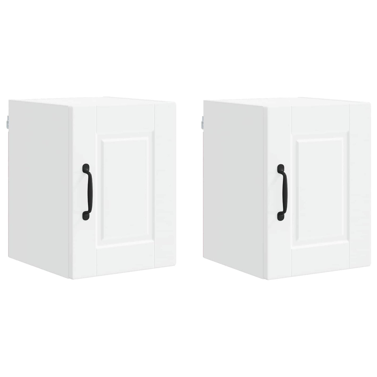 Veggskap PORTO 2 pcs Hvit 30 x 31 x 40 cm Konstruert tre