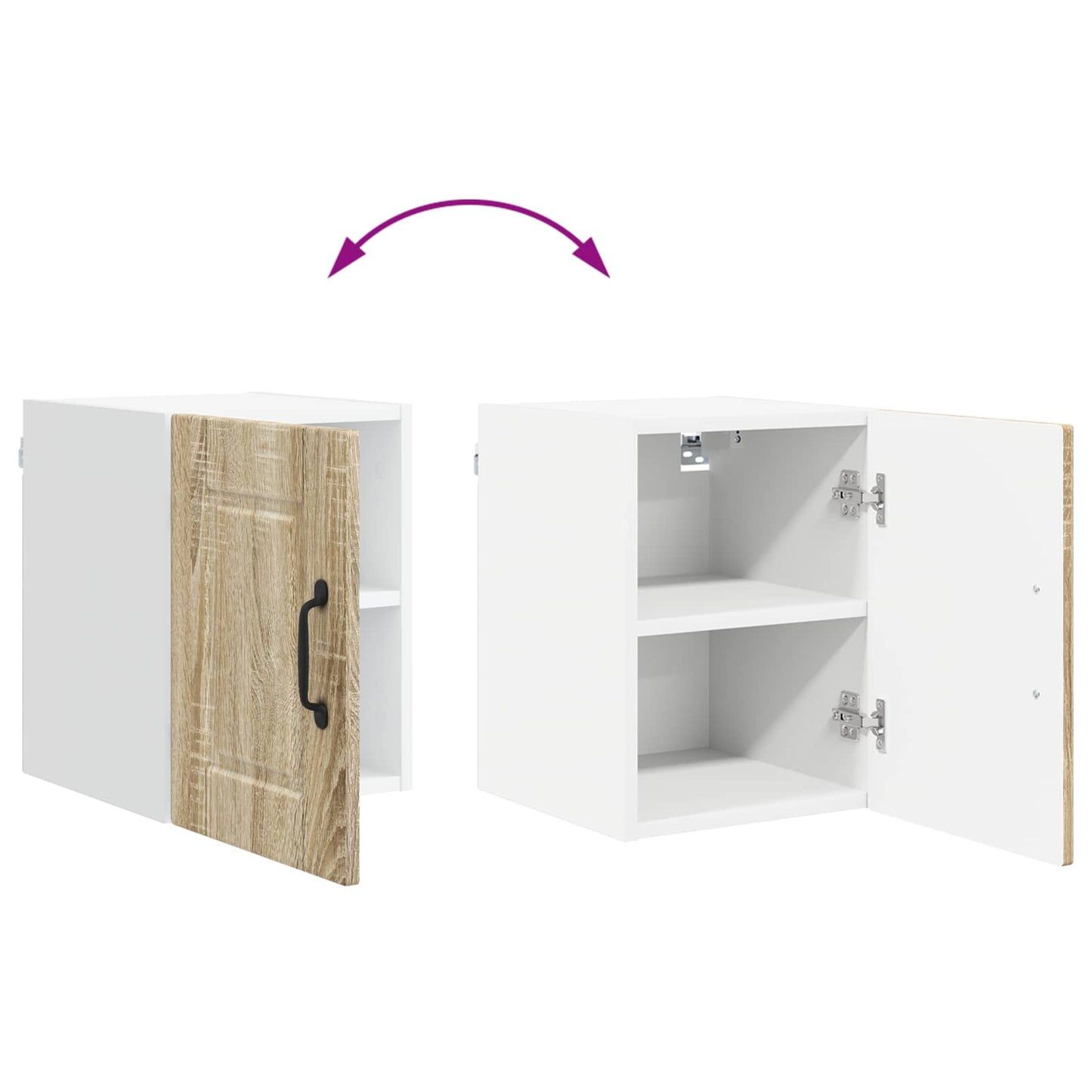 Veggskap PORTO Sonoma eik 30 x 31 x 40 cm Konstruert tre