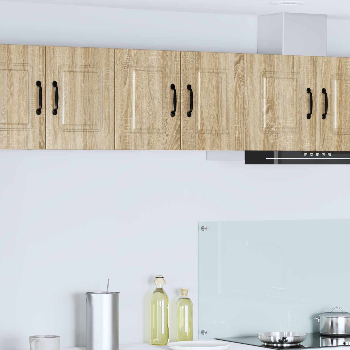 Veggskap PORTO 2 pcs Sonoma eik 30 x 31 x 40 cm Konstruert tre