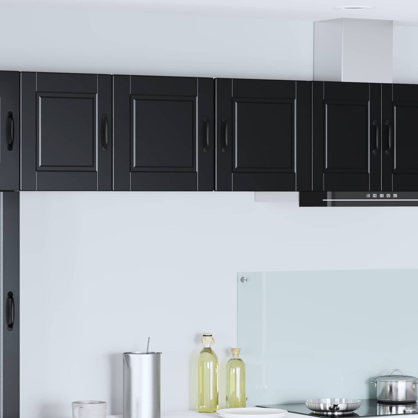 Veggskap PORTO Svart 40 x 31 x 40 cm Konstruert tre