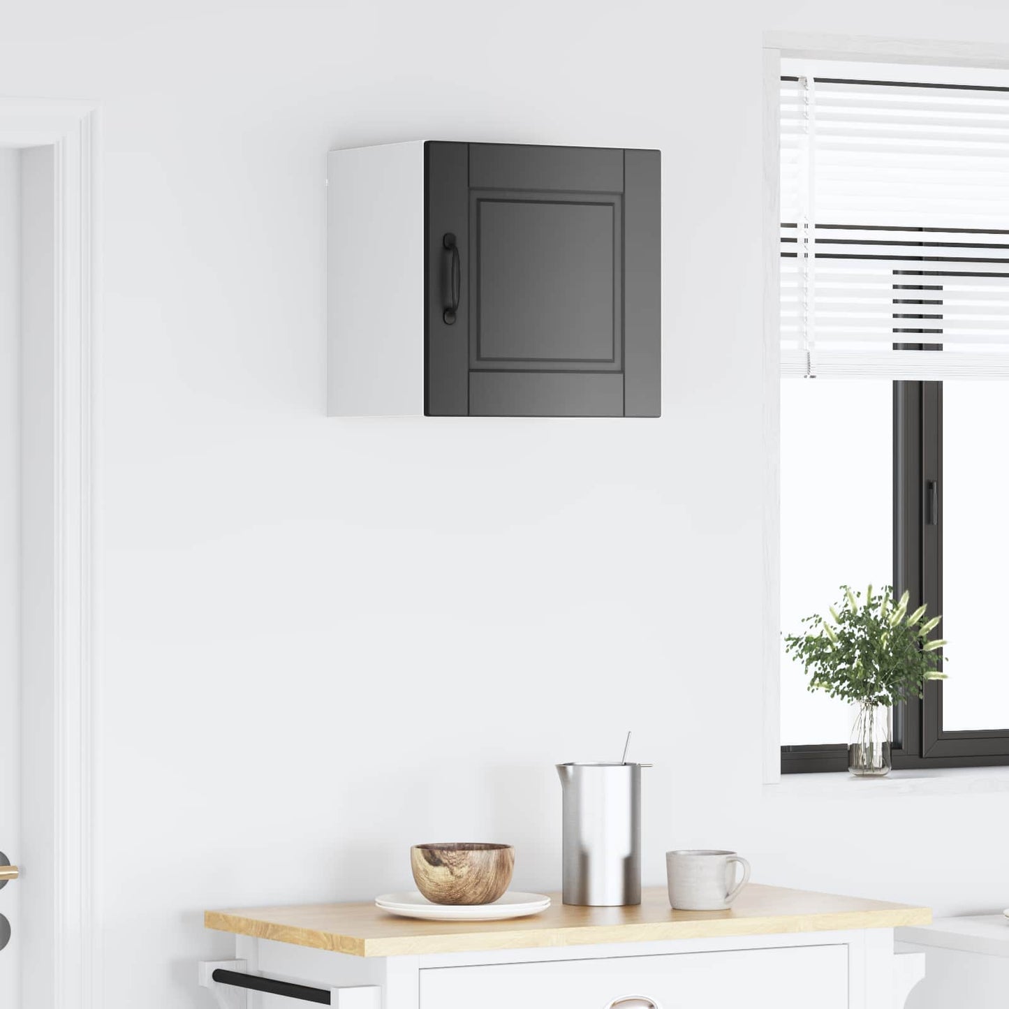 Veggskap PORTO Svart 40 x 31 x 40 cm Konstruert tre