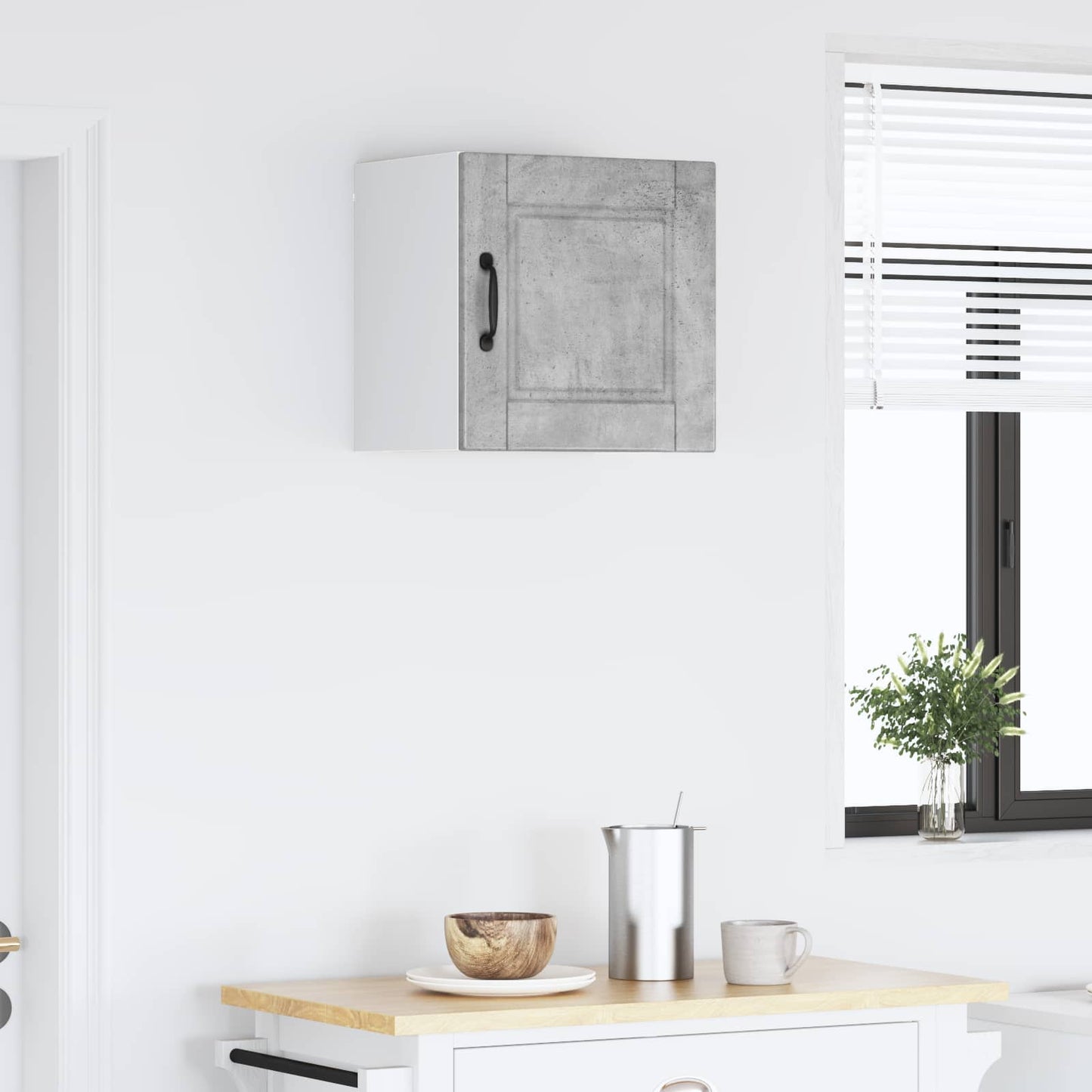 Veggskap PORTO Betonggrå 40 x 31 x 40 cm Konstruert tre