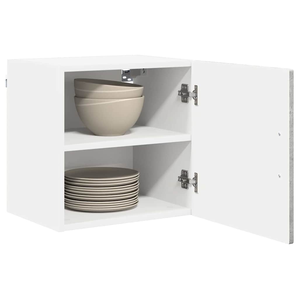 Veggskap PORTO 2 pcs Betonggrå 40 x 31 x 40 cm Konstruert tre