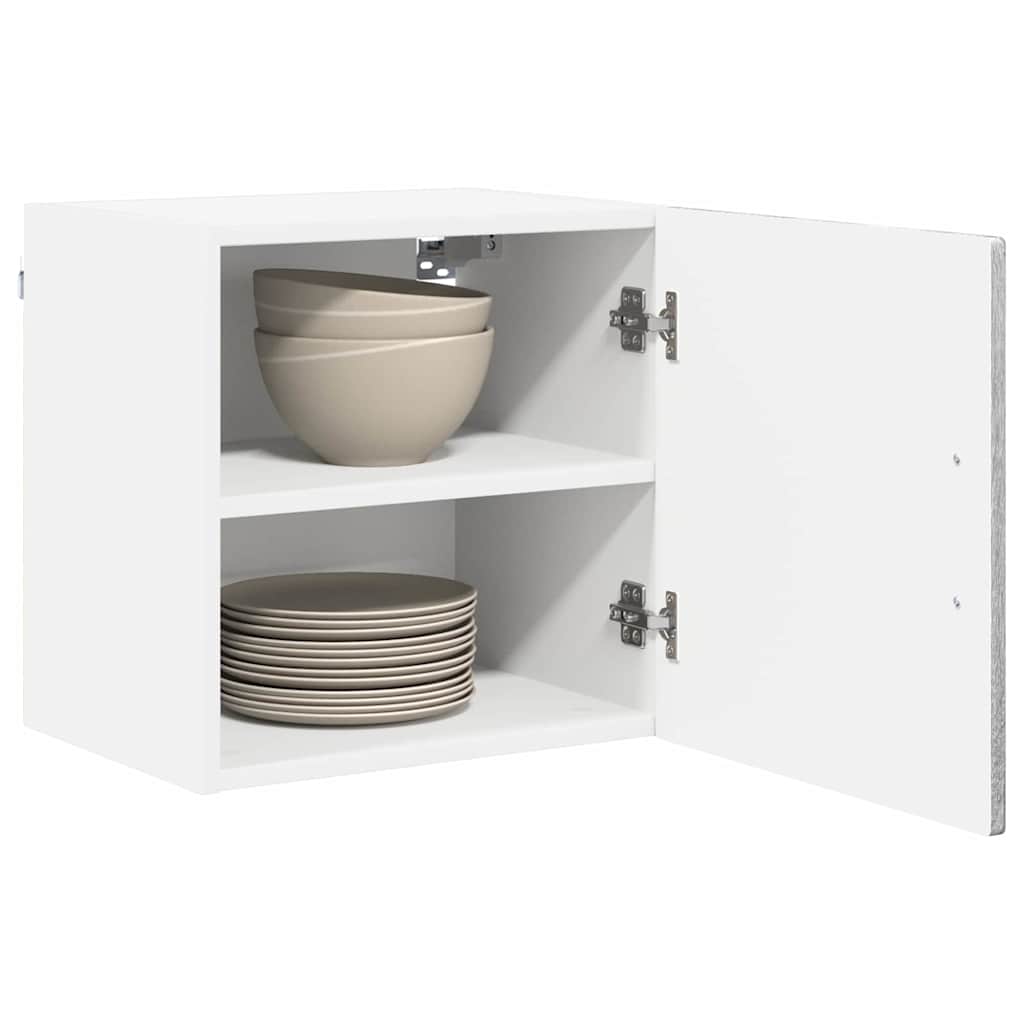Veggskap PORTO 2 pcs Grå Sonoma 40 x 31 x 40 cm Konstruert tre