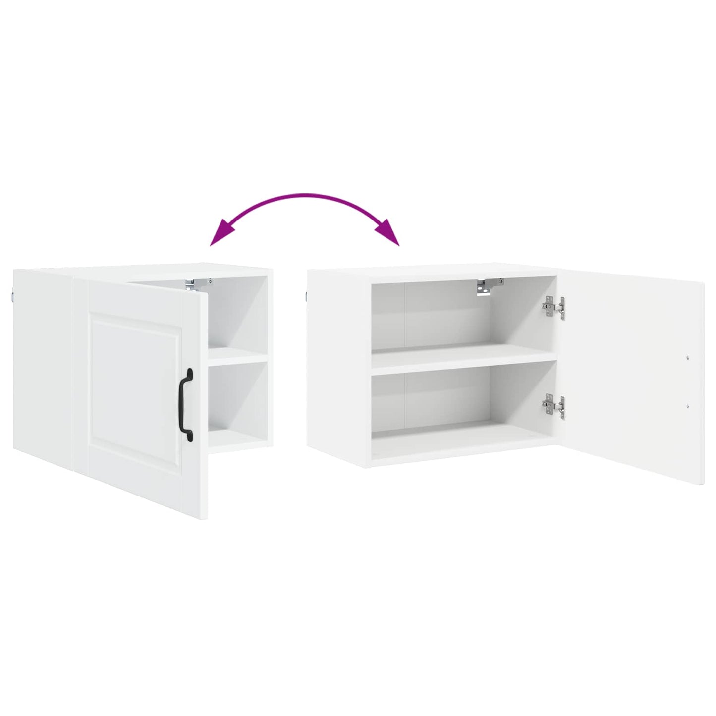 Veggskap PORTO Hvit 50 x 31 x 40 cm Konstruert tre