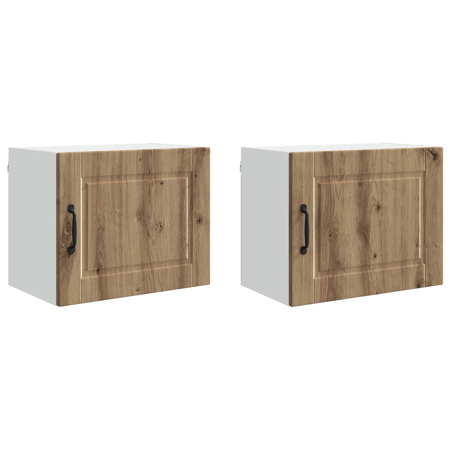 Veggskap PORTO 2 pcs Artisan Eik 50 x 31 x 40 cm Konstruert tre