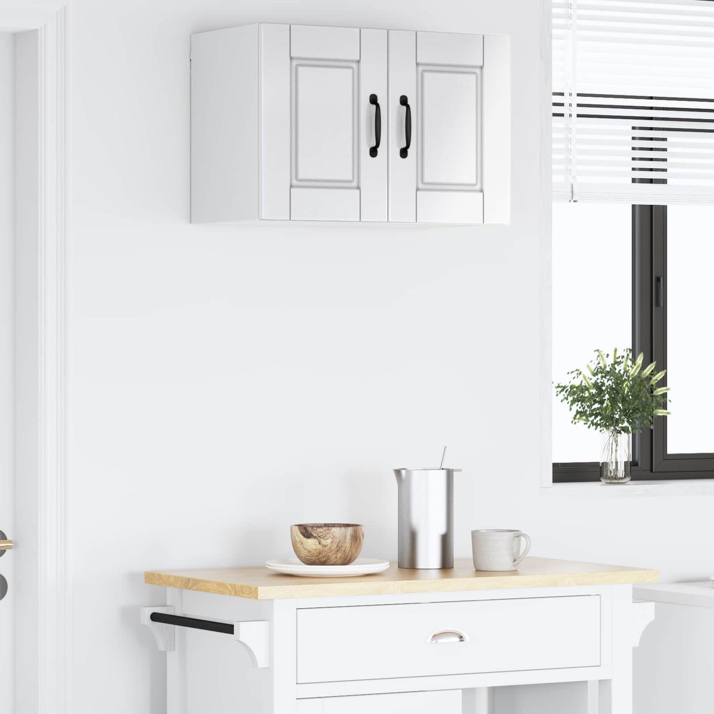 Veggskap PORTO Høyglanset hvit 60 x 31 x 40 cm Konstruert tre