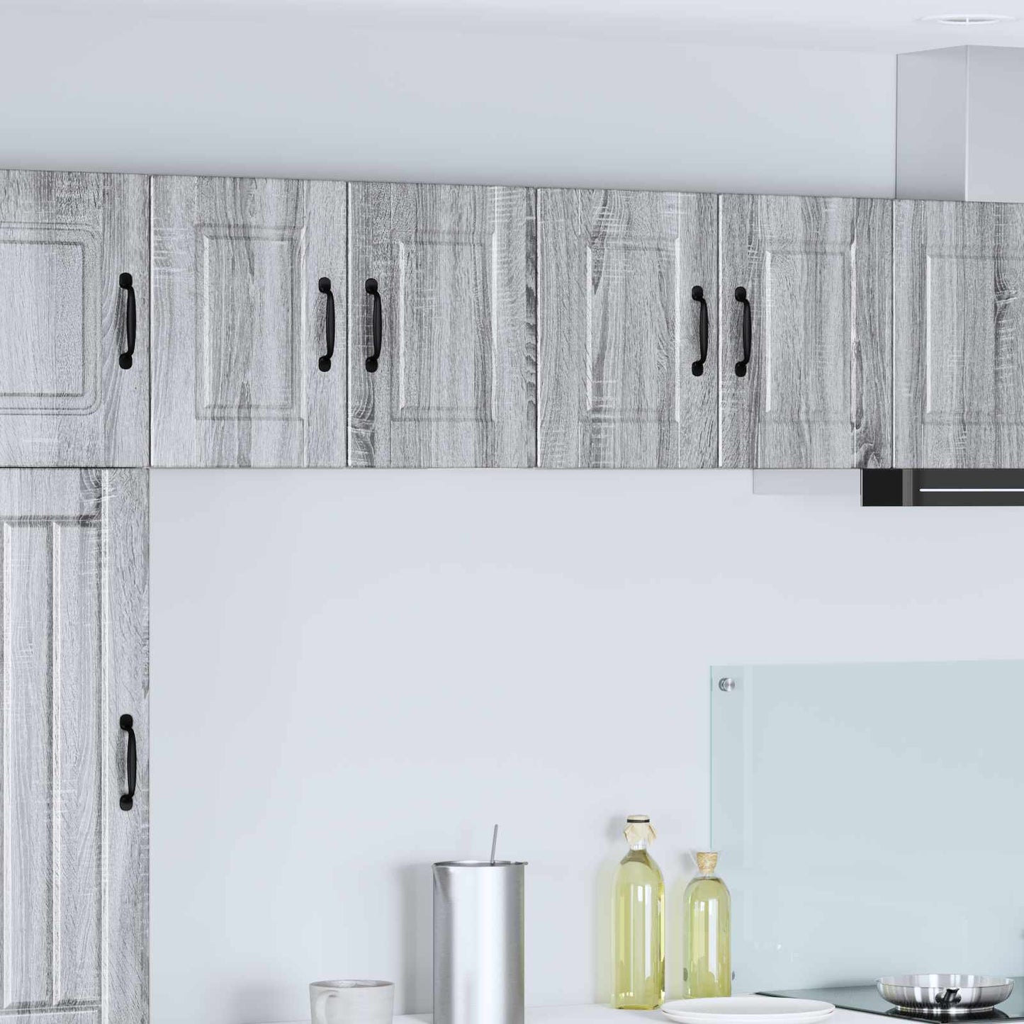 Veggskap PORTO 2 pcs Grå Sonoma 60 x 31 x 40 cm Konstruert tre