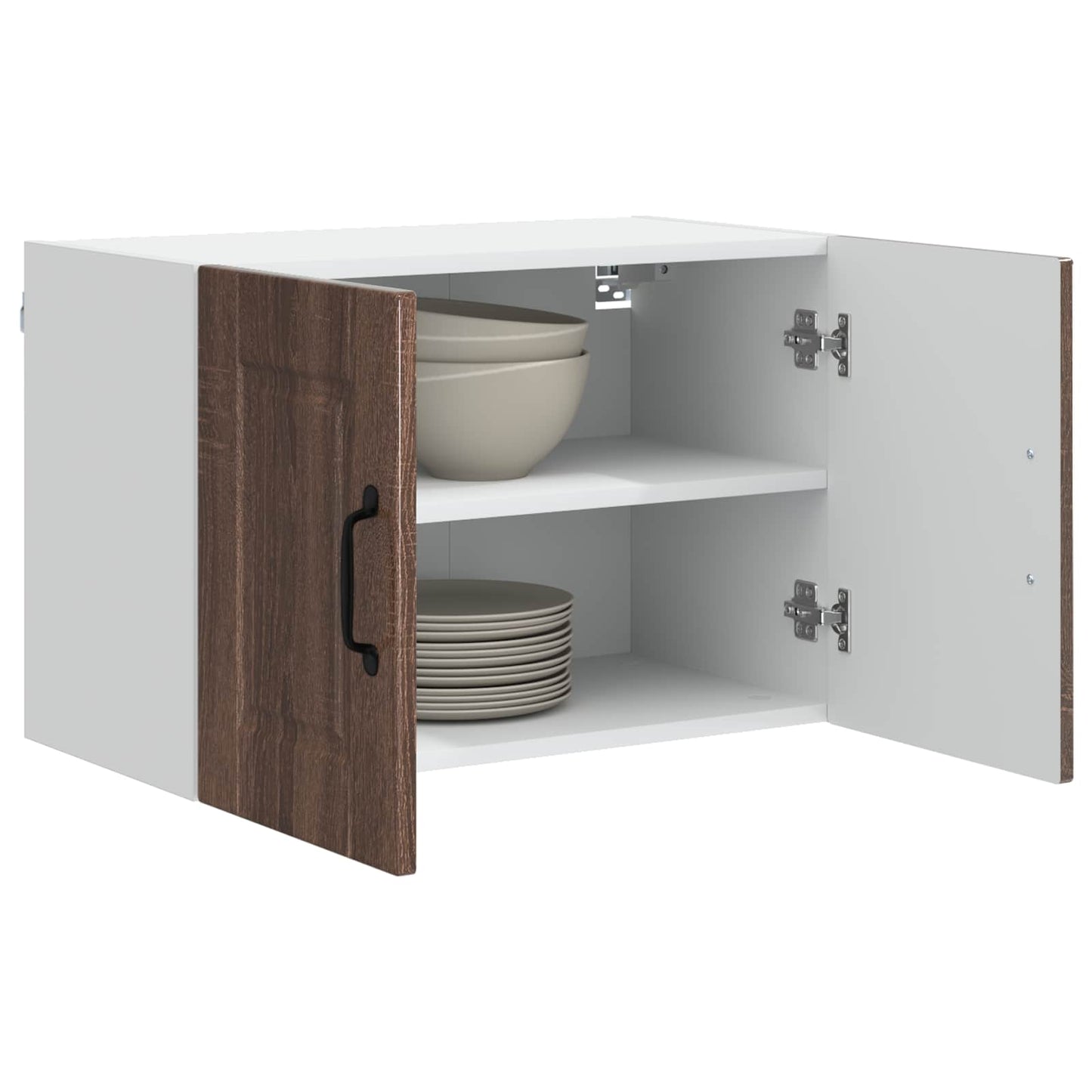 Veggskap PORTO 2 pcs Brun Eik 60 x 31 x 40 cm Konstruert tre