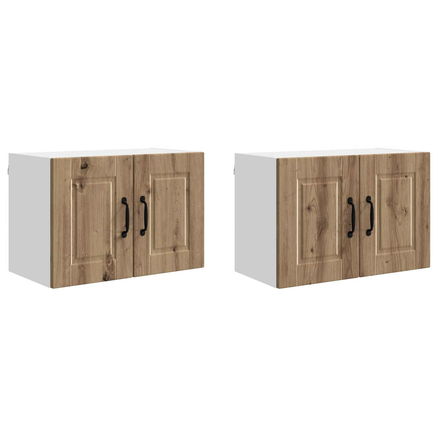 Veggskap PORTO 2 pcs Artisan Eik 60 x 31 x 40 cm Konstruert tre