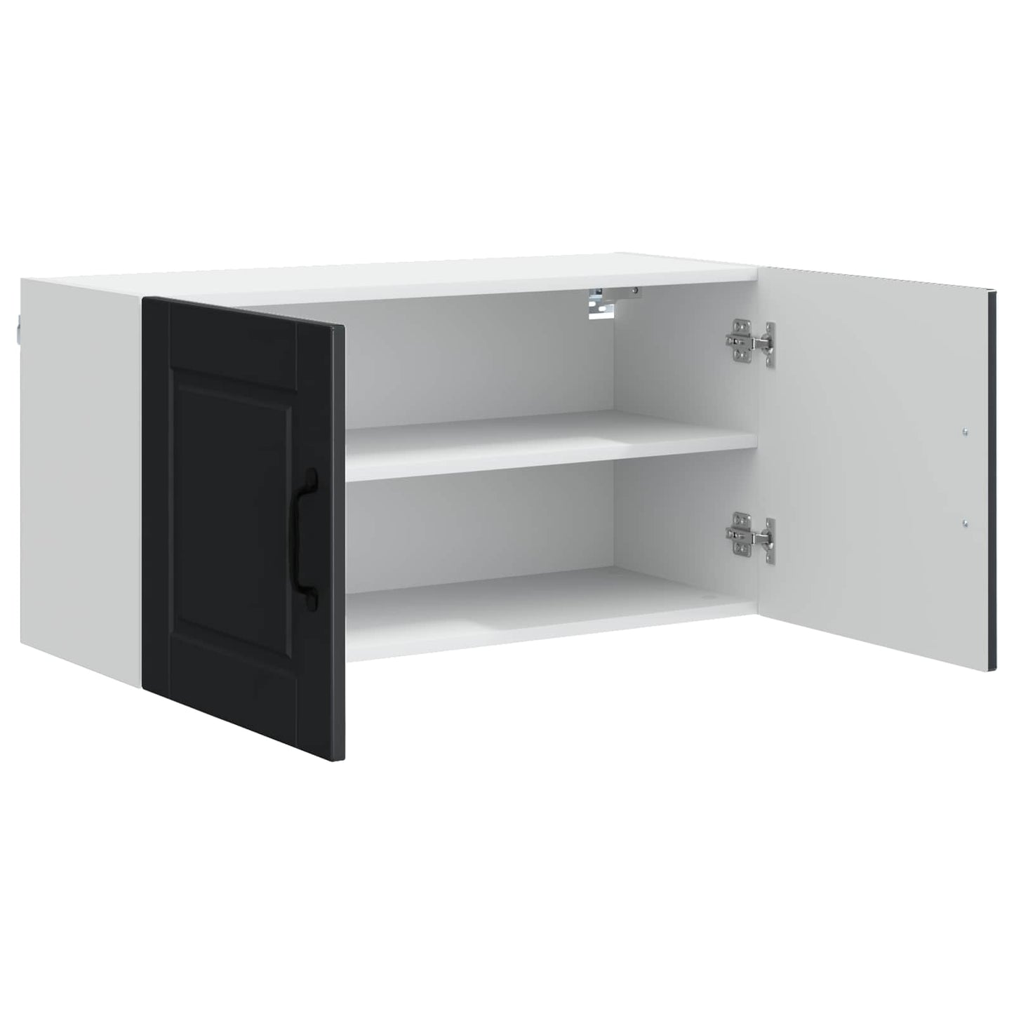 Veggskap PORTO Svart 80 x 31 x 40 cm Konstruert tre