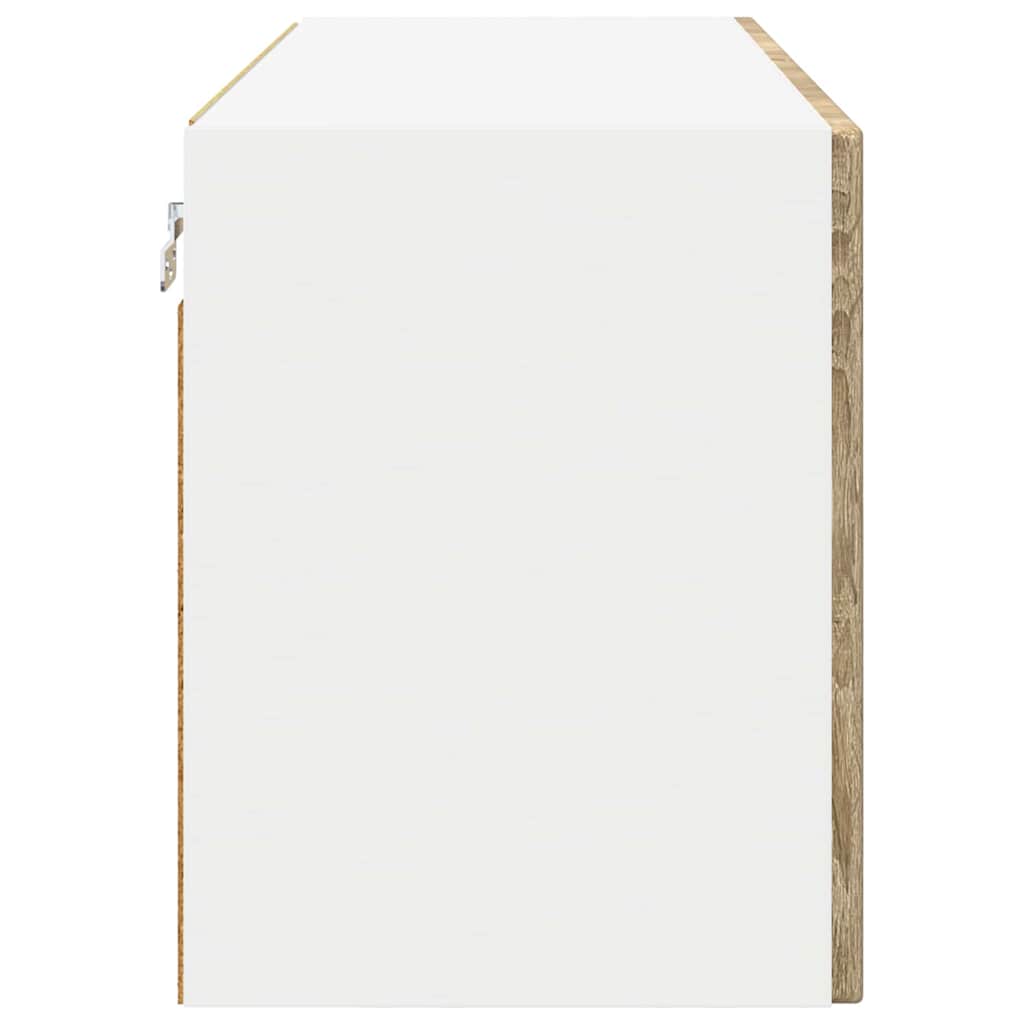 Veggskap PORTO Sonoma eik 80 x 31 x 40 cm Konstruert tre