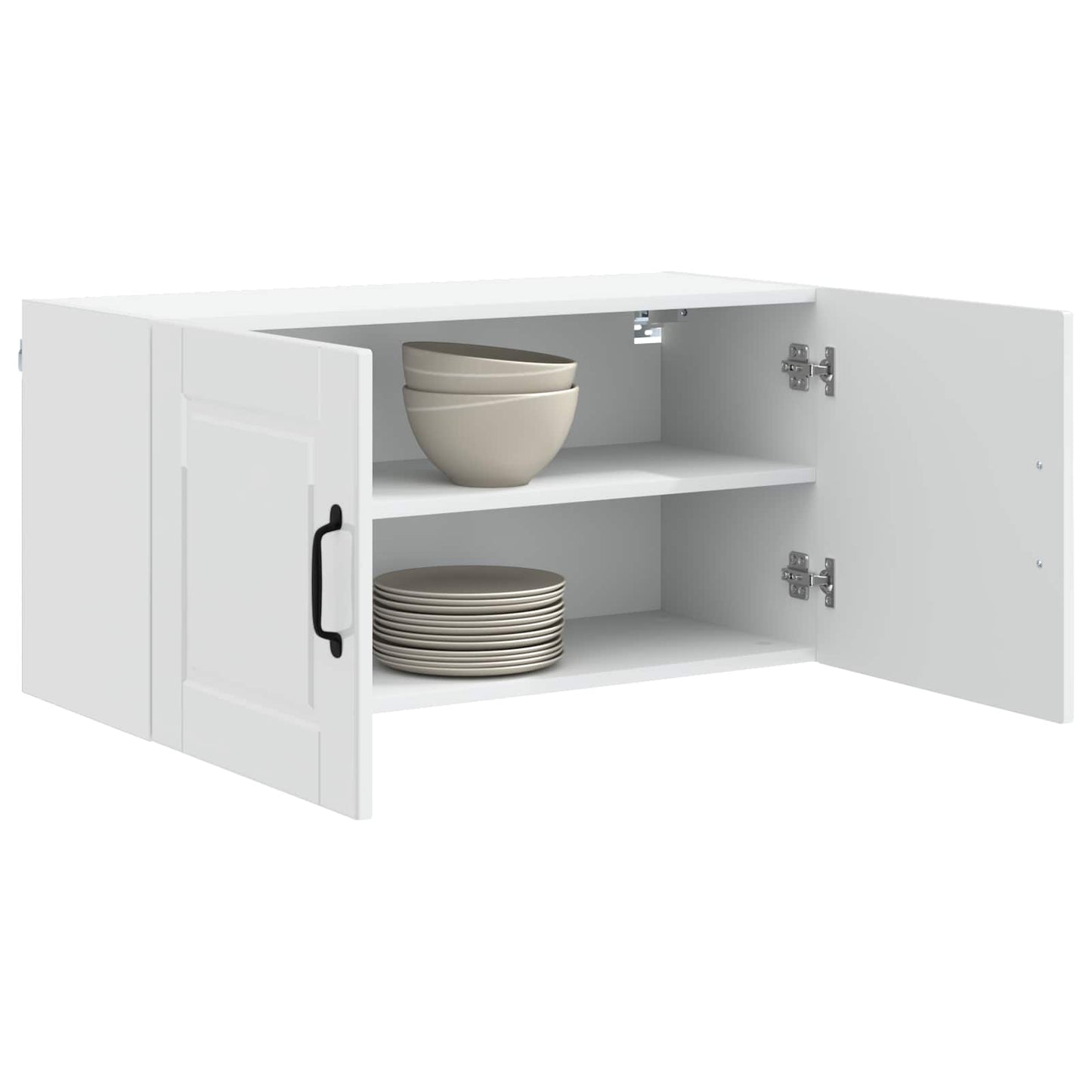 Veggskap PORTO Høyglanset hvit 80 x 31 x 40 cm Konstruert tre