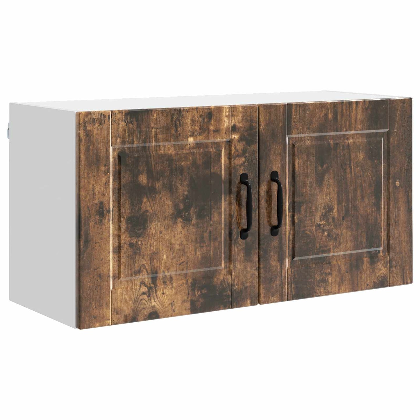 Veggskap PORTO Røkt eik 80 x 31 x 40 cm Konstruert tre