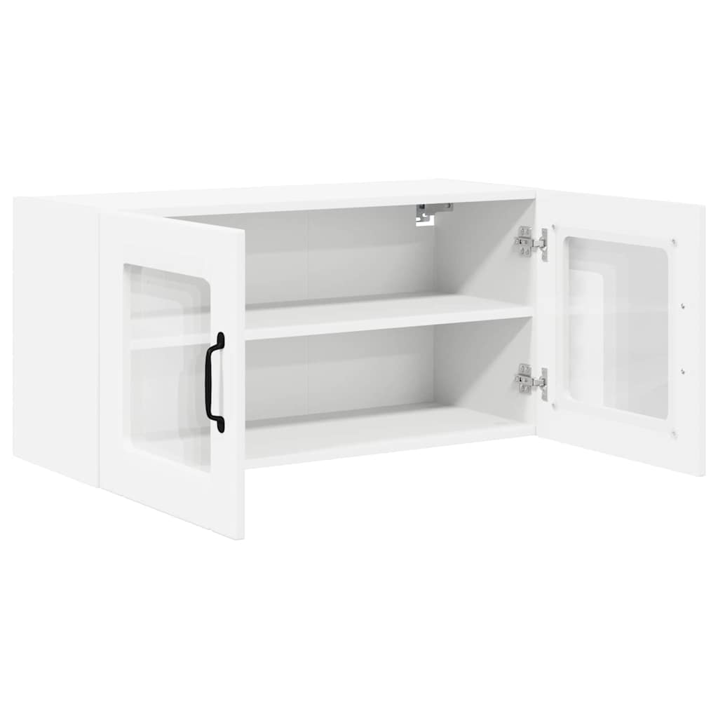 Vegghylle PORTO Hvit 80 x 31 x 40 cm Konstruert tre