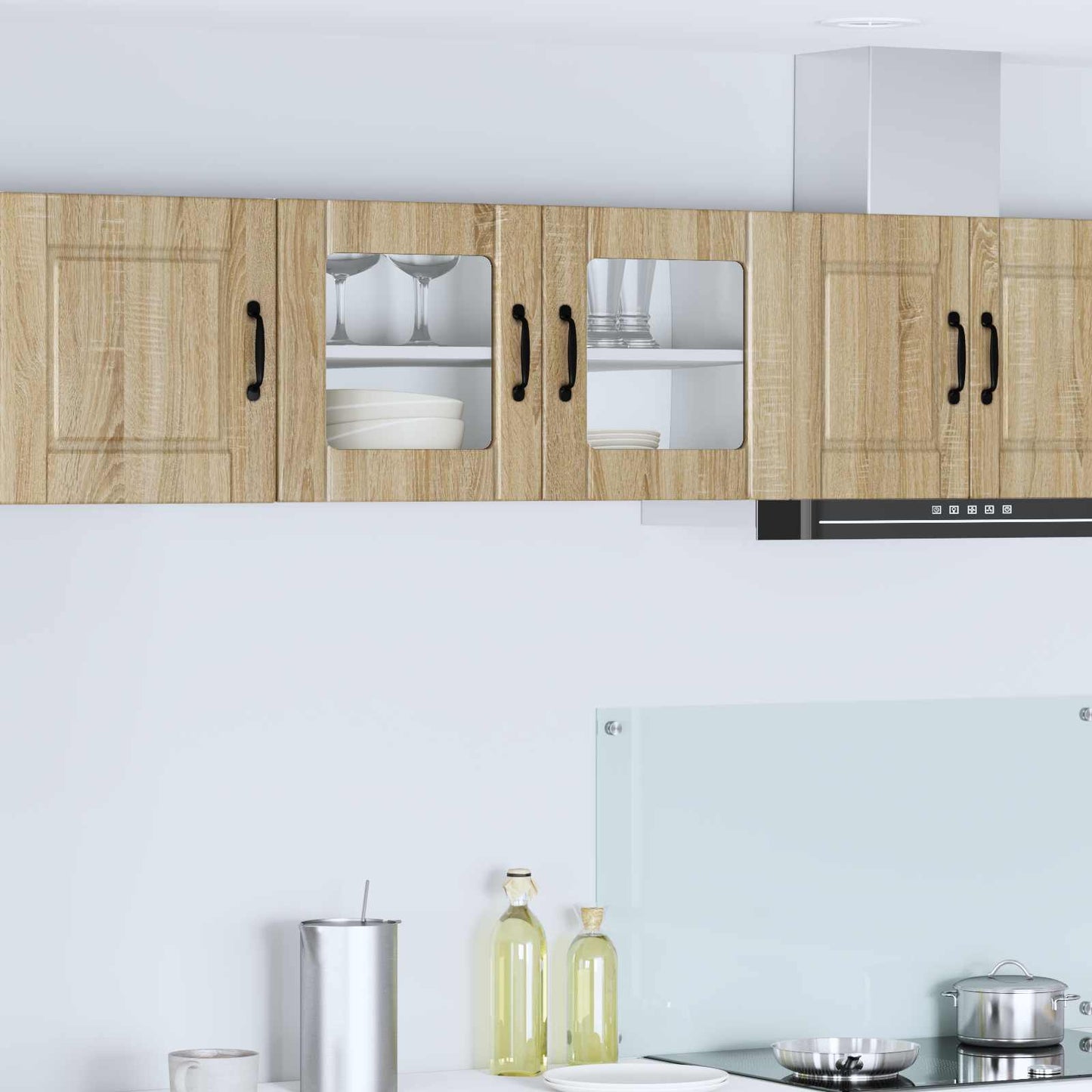 Vegghylle PORTO Sonoma eik 80 x 31 x 40 cm Konstruert tre