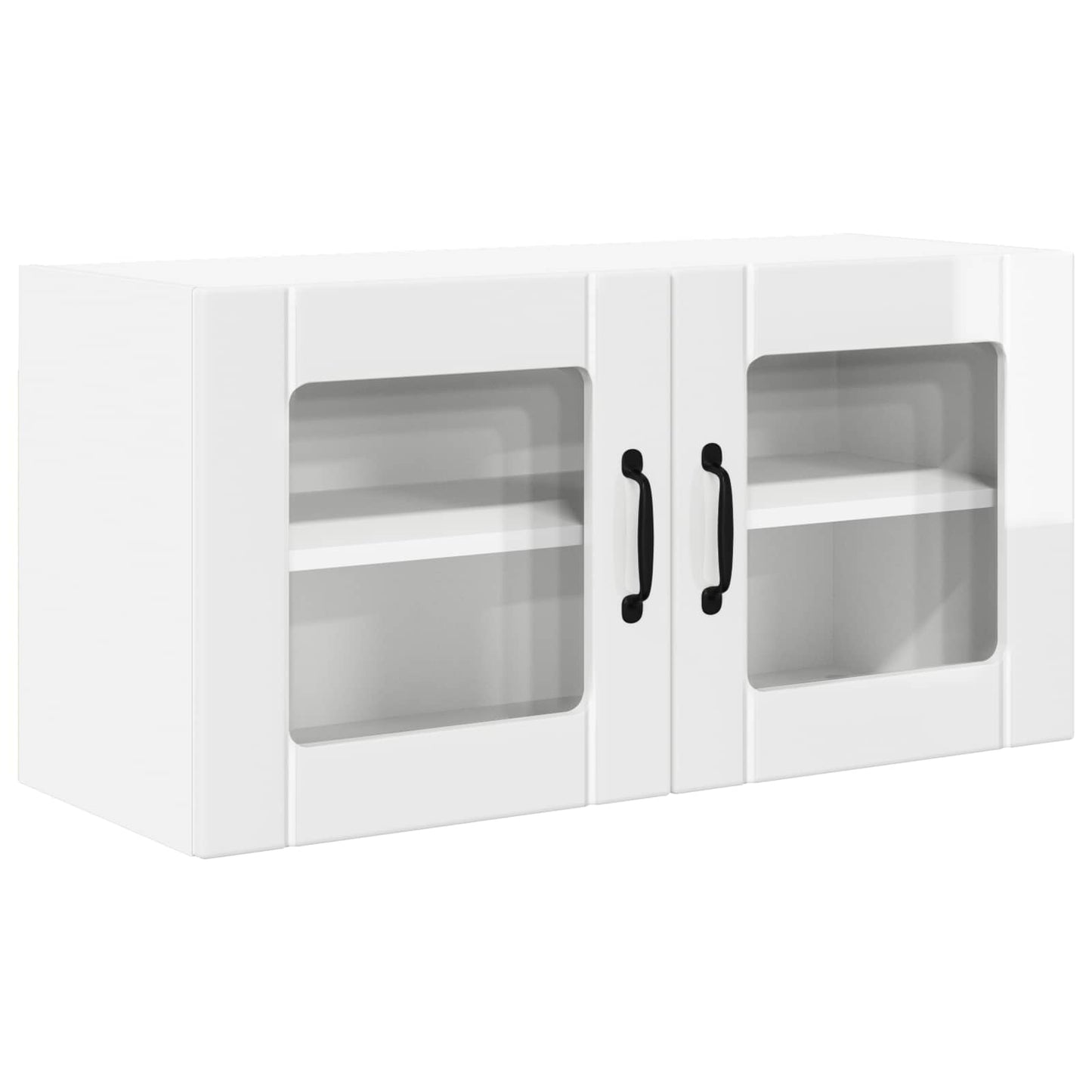 Vegghylle PORTO Høyglanset hvit 80 x 31 x 40 cm Konstruert tre