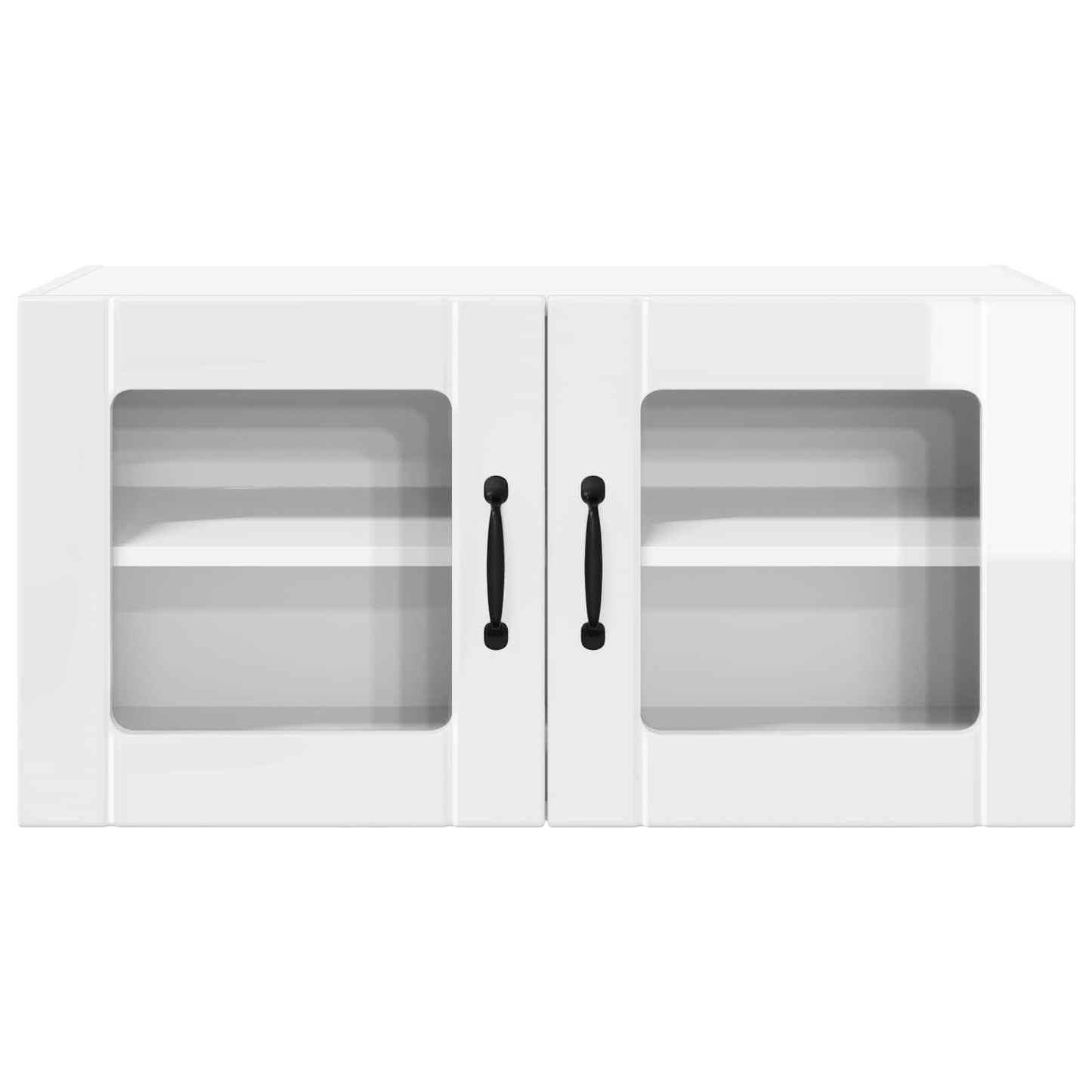 Vegghylle PORTO Høyglanset hvit 80 x 31 x 40 cm Konstruert tre