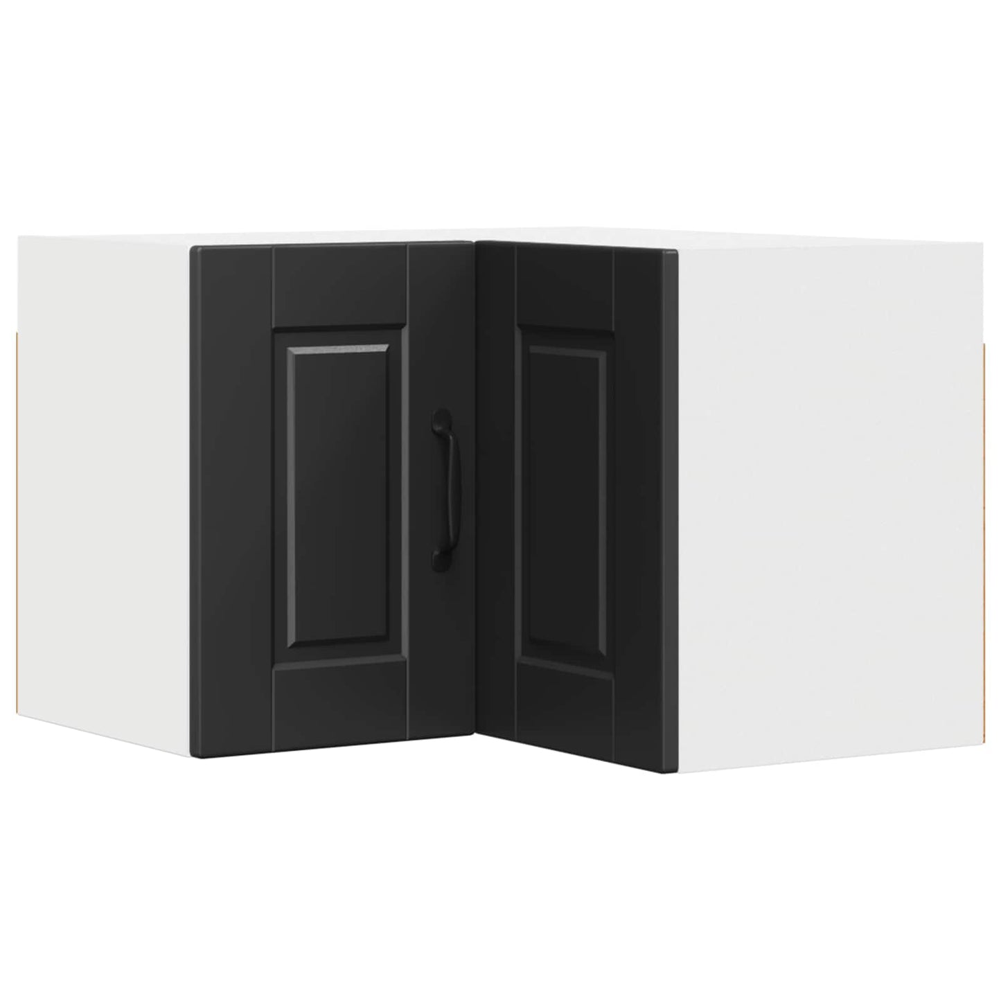 Vegghjørneskap PORTO Svart 57 x 57 x 40 cm Konstruert tre