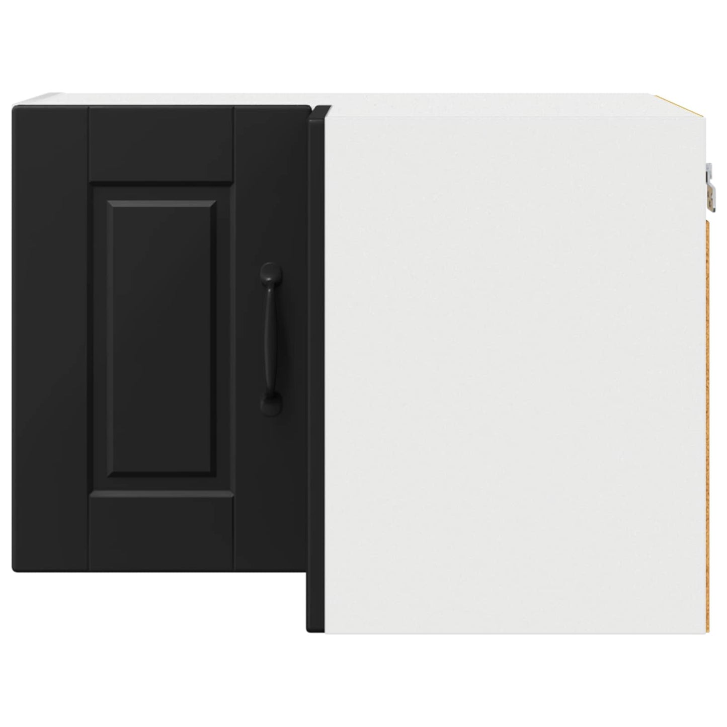 Vegghjørneskap PORTO Svart 57 x 57 x 40 cm Konstruert tre