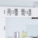 Vegghylle PORTO 2 pcs Hvit 60 x 31 x 40 cm Konstruert tre