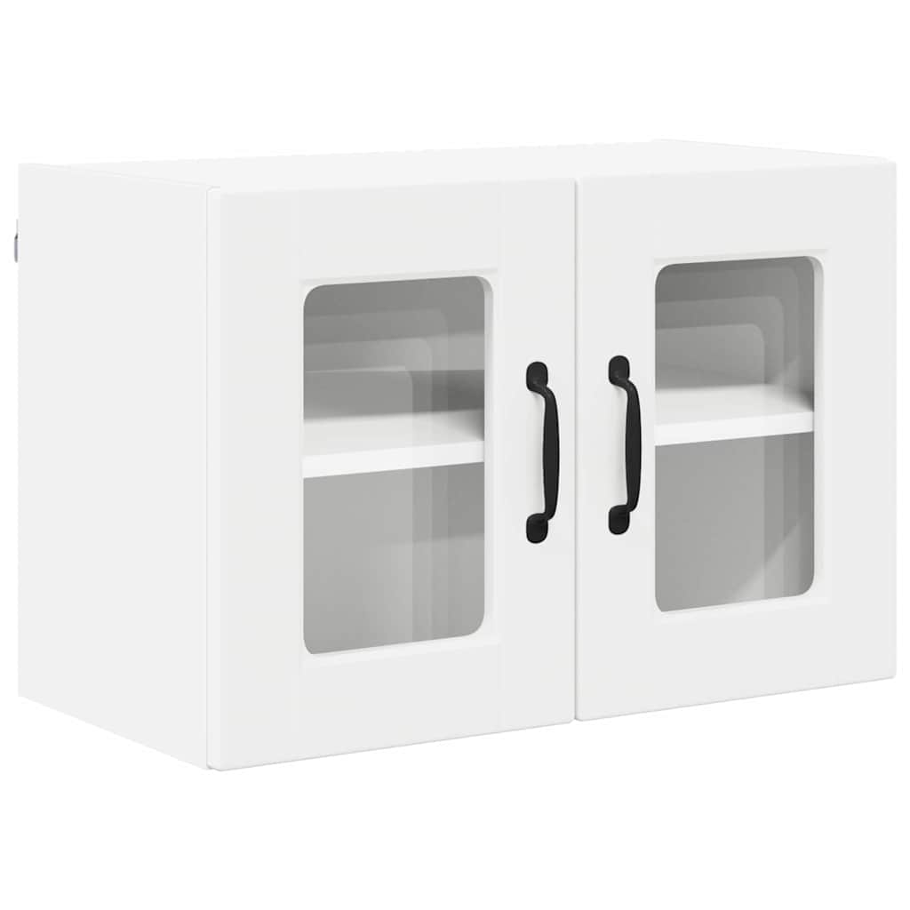 Vegghylle PORTO 2 pcs Hvit 60 x 31 x 40 cm Konstruert tre