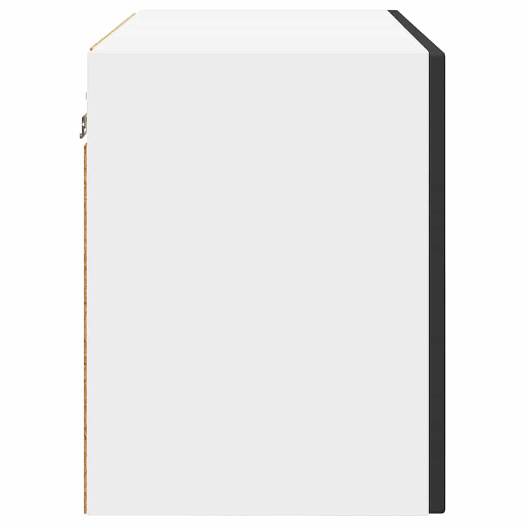 Vegghylle PORTO Svart 60 x 31 x 40 cm Konstruert tre