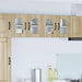 Vegghylle PORTO 2 pcs Sonoma eik 60 x 31 x 40 cm Konstruert tre