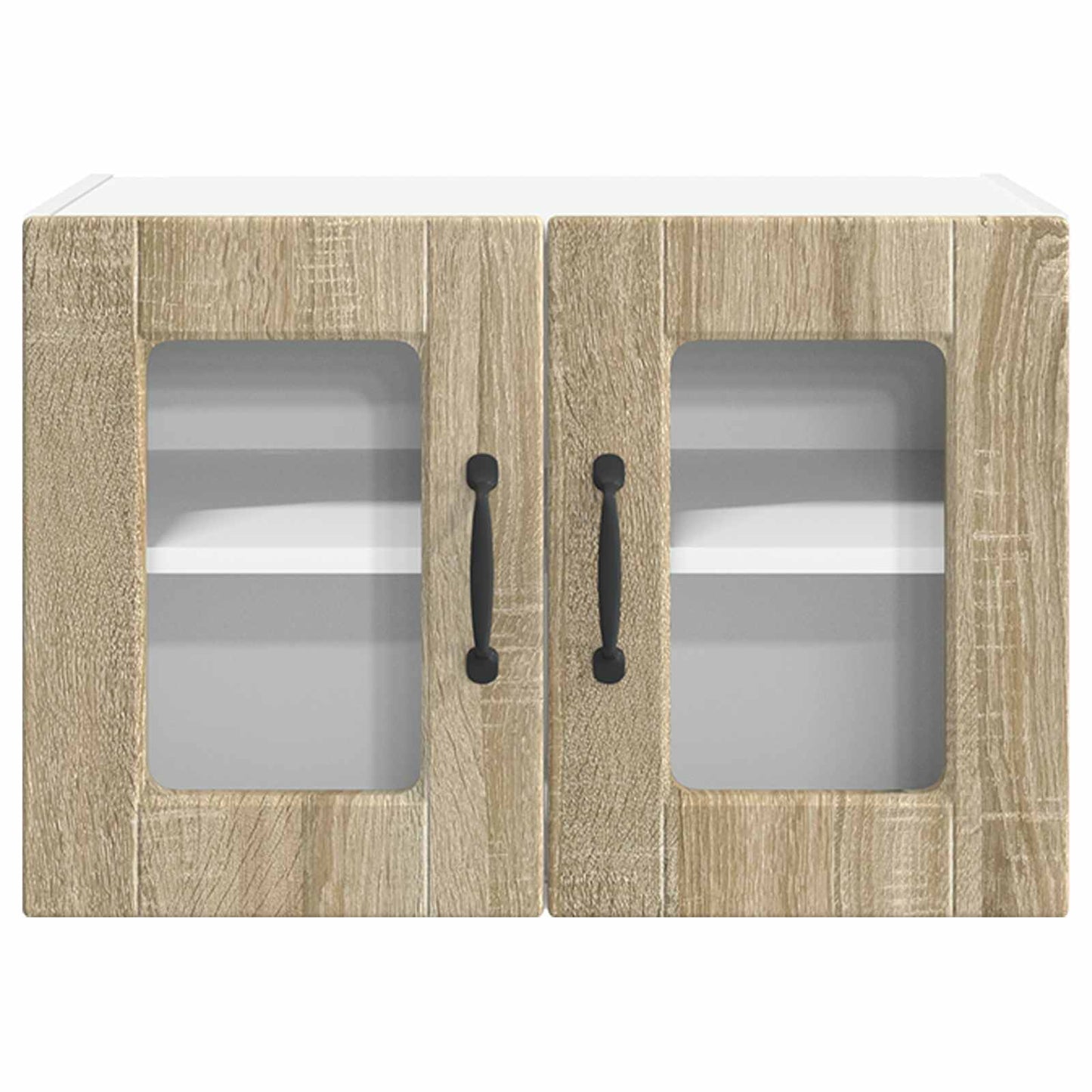 Vegghylle PORTO 2 pcs Sonoma eik 60 x 31 x 40 cm Konstruert tre