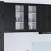 Vegghylle PORTO Svart 40 x 31 x 80 cm Konstruert tre