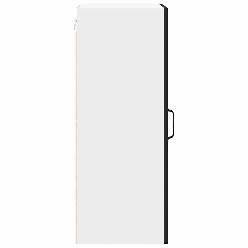 Vegghylle PORTO Svart 40 x 31 x 80 cm Konstruert tre