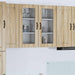 Vegghylle PORTO Sonoma eik 40 x 31 x 80 cm Konstruert tre