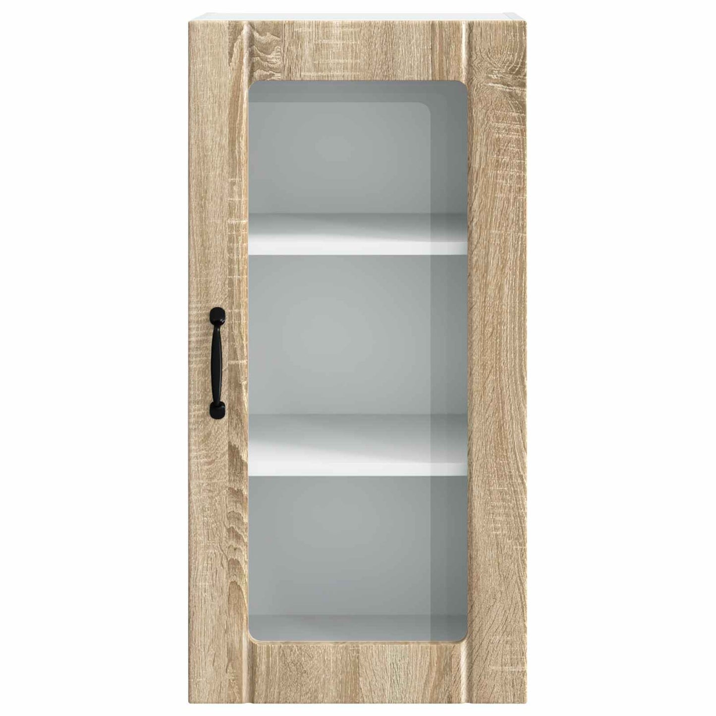 Vegghylle PORTO 2 pcs Sonoma eik 40 x 31 x 80 cm Konstruert tre
