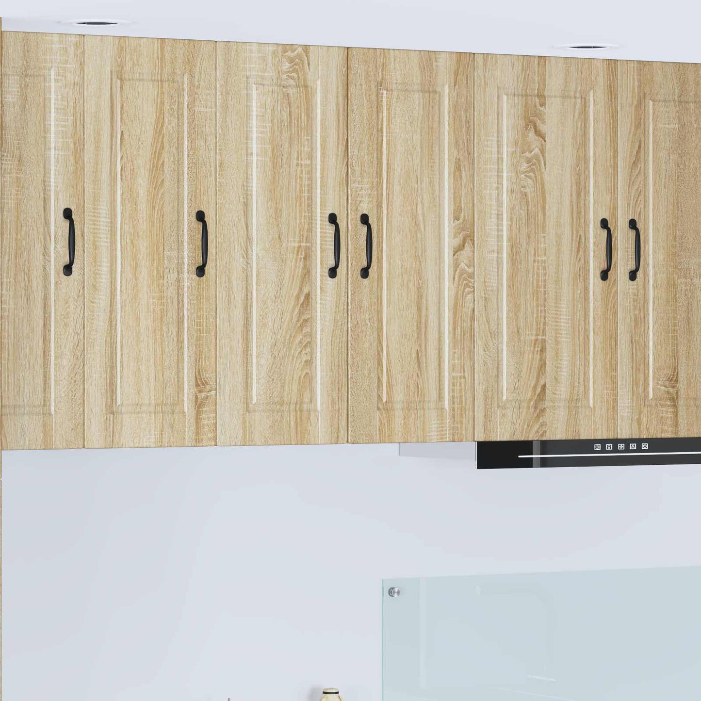 Veggskap PORTO 2 pcs Sonoma eik 30 x 31 x 80 cm Konstruert tre