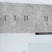 Veggskap PORTO 2 pcs Betonggrå 30 x 31 x 80 cm Konstruert tre