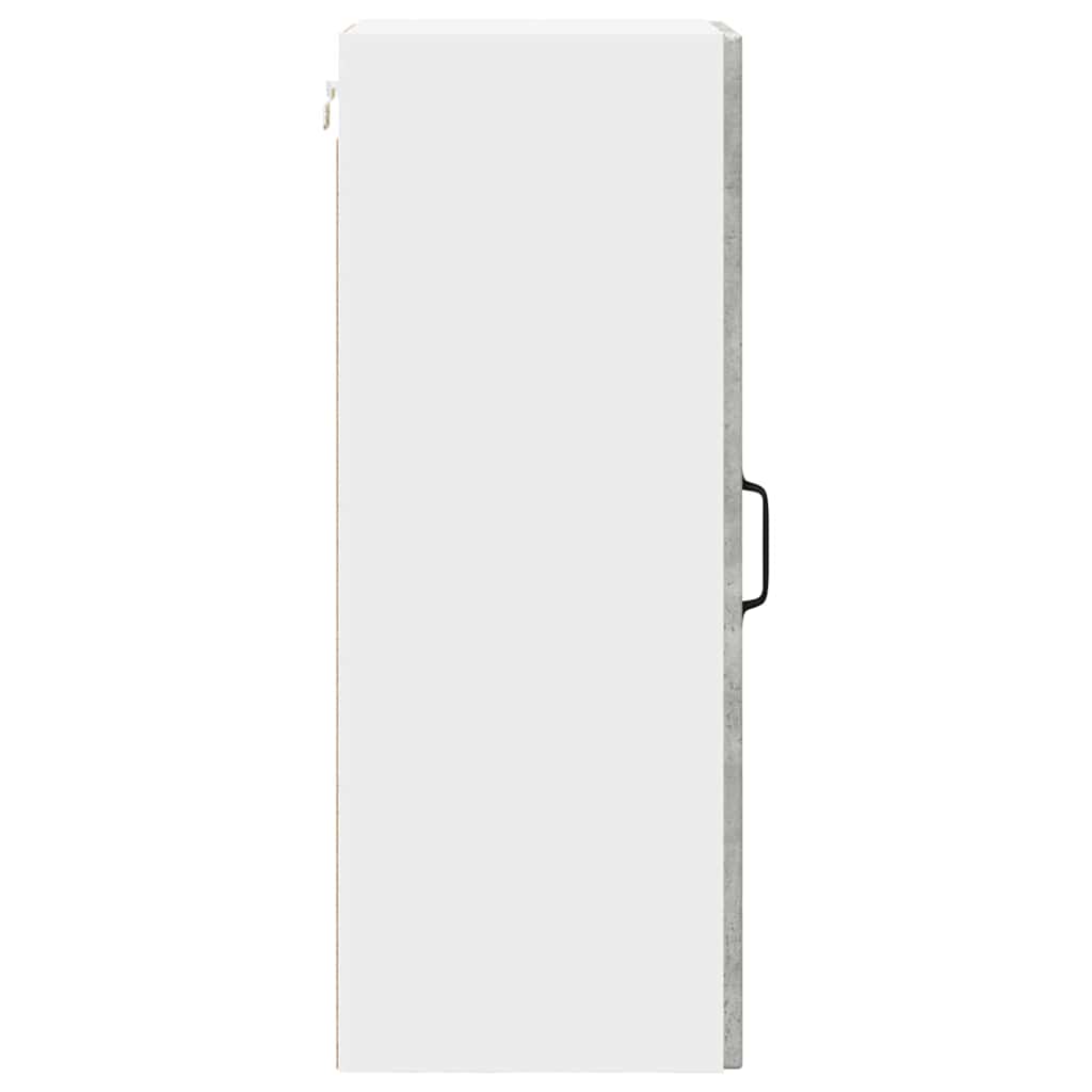 Veggskap PORTO 2 pcs Betonggrå 30 x 31 x 80 cm Konstruert tre