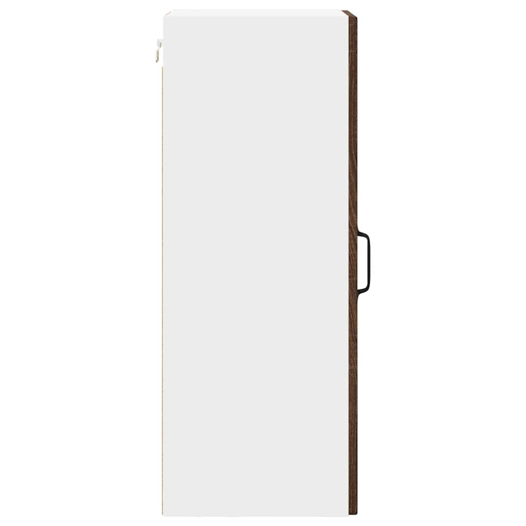 Veggskap PORTO 2 pcs Brun Eik 30 x 31 x 80 cm Konstruert tre
