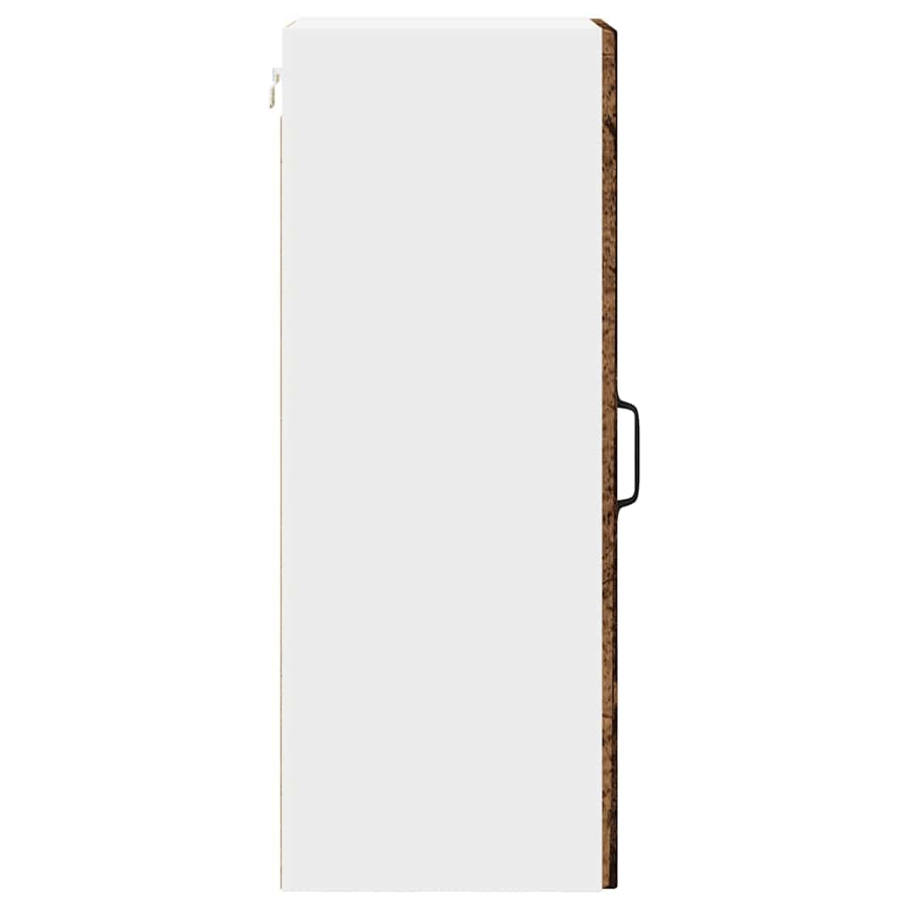 Veggskap PORTO Gammelt tre 30 x 31 x 80 cm Konstruert tre