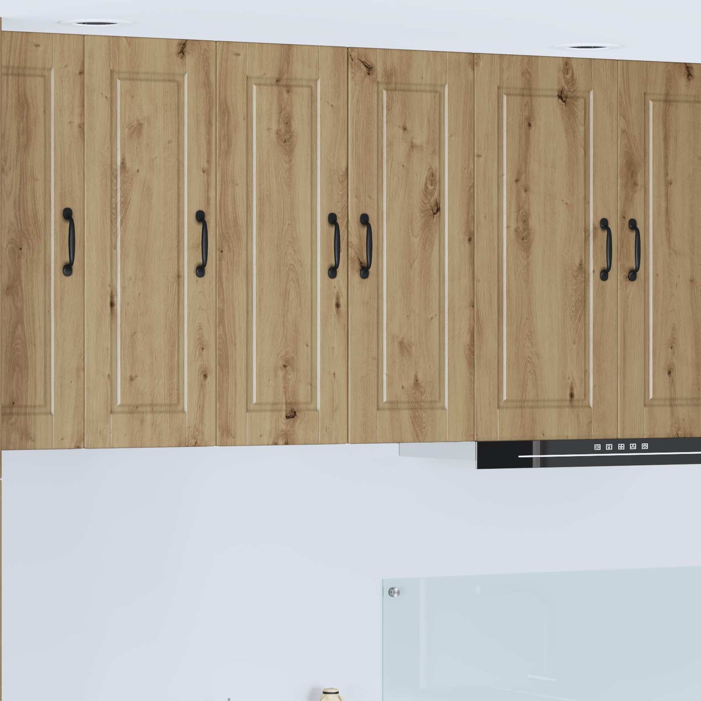 Veggskap PORTO 2 pcs Artisan Eik 30 x 31 x 80 cm Konstruert tre