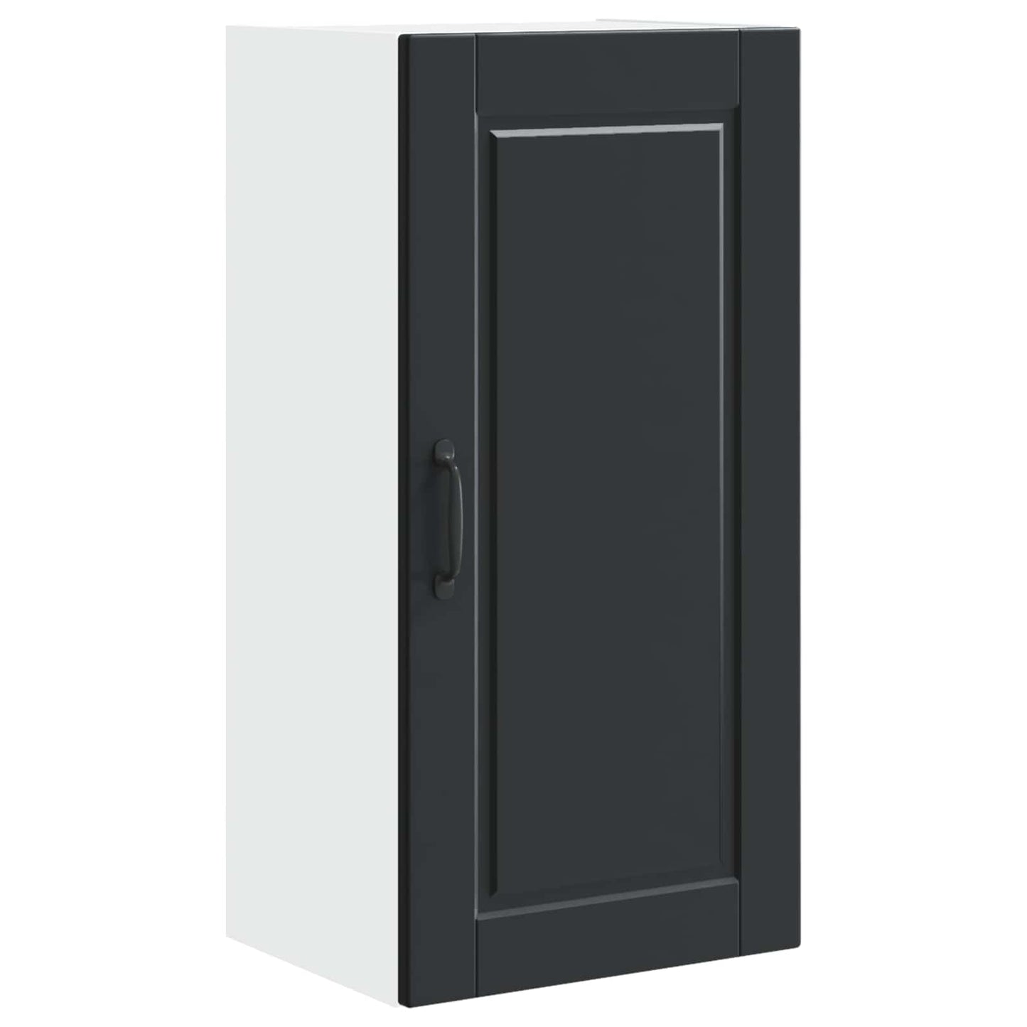 Veggskap PORTO Svart 40 x 31 x 80 cm Konstruert tre