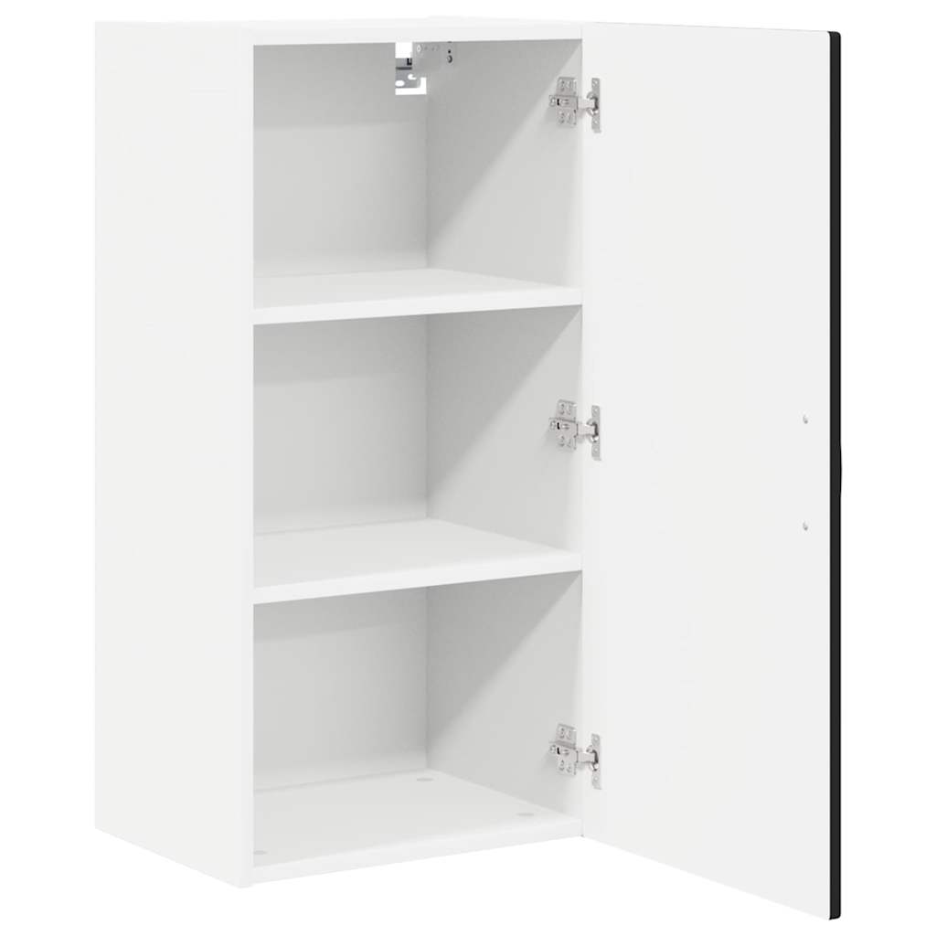 Veggskap PORTO Svart 40 x 31 x 80 cm Konstruert tre