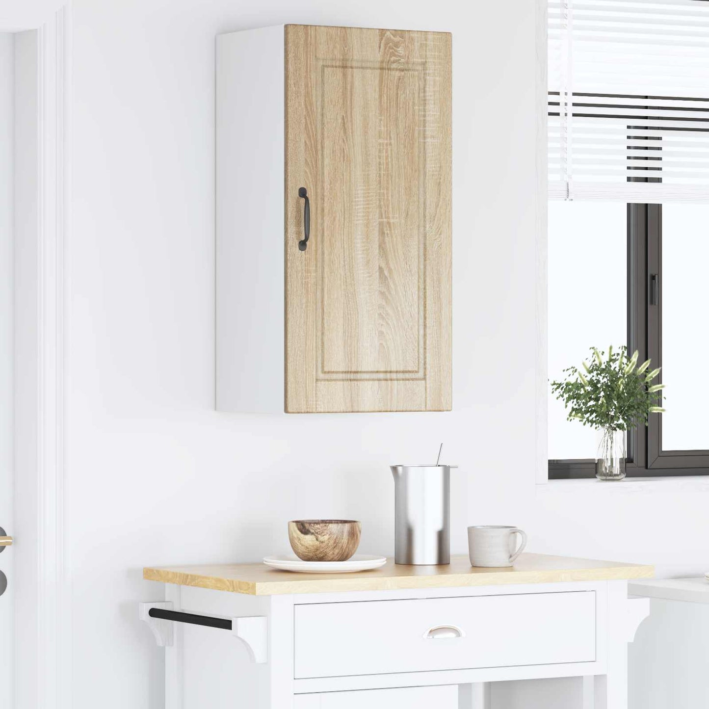 Veggskap PORTO Sonoma eik 40 x 31 x 80 cm Konstruert tre