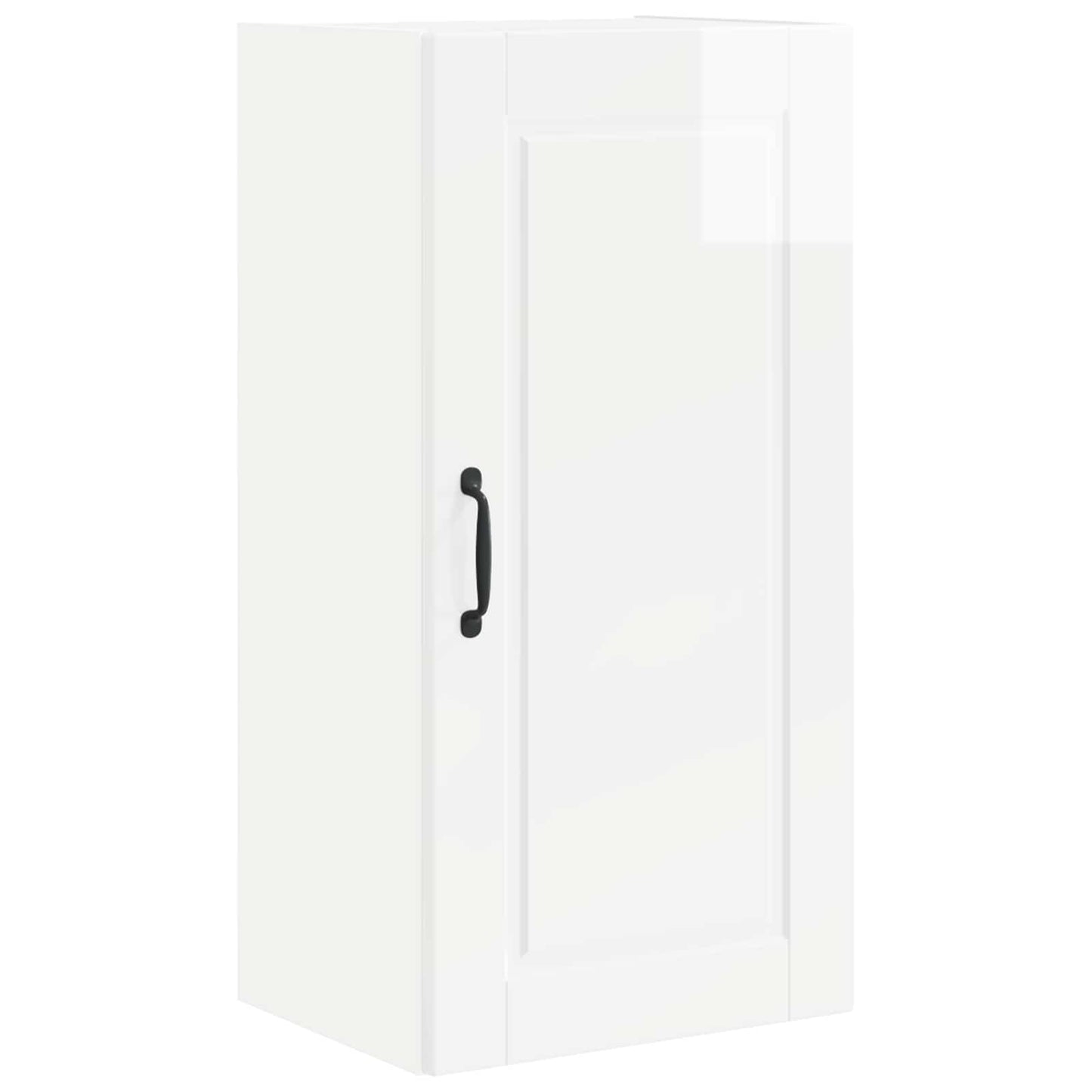Veggskap Høyglanset hvit 40 x 31 x 80 cm Konstruert tre