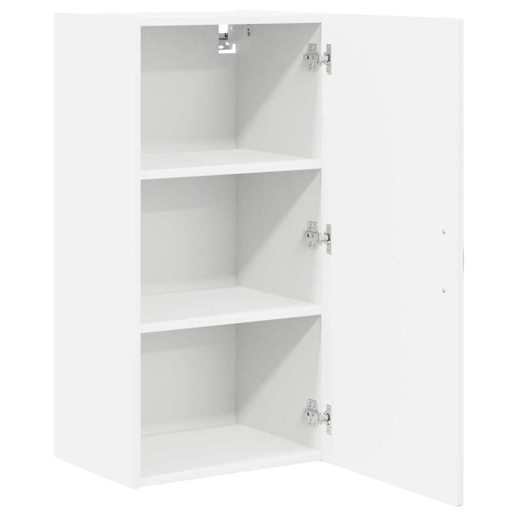 Veggskap Høyglanset hvit 40 x 31 x 80 cm Konstruert tre