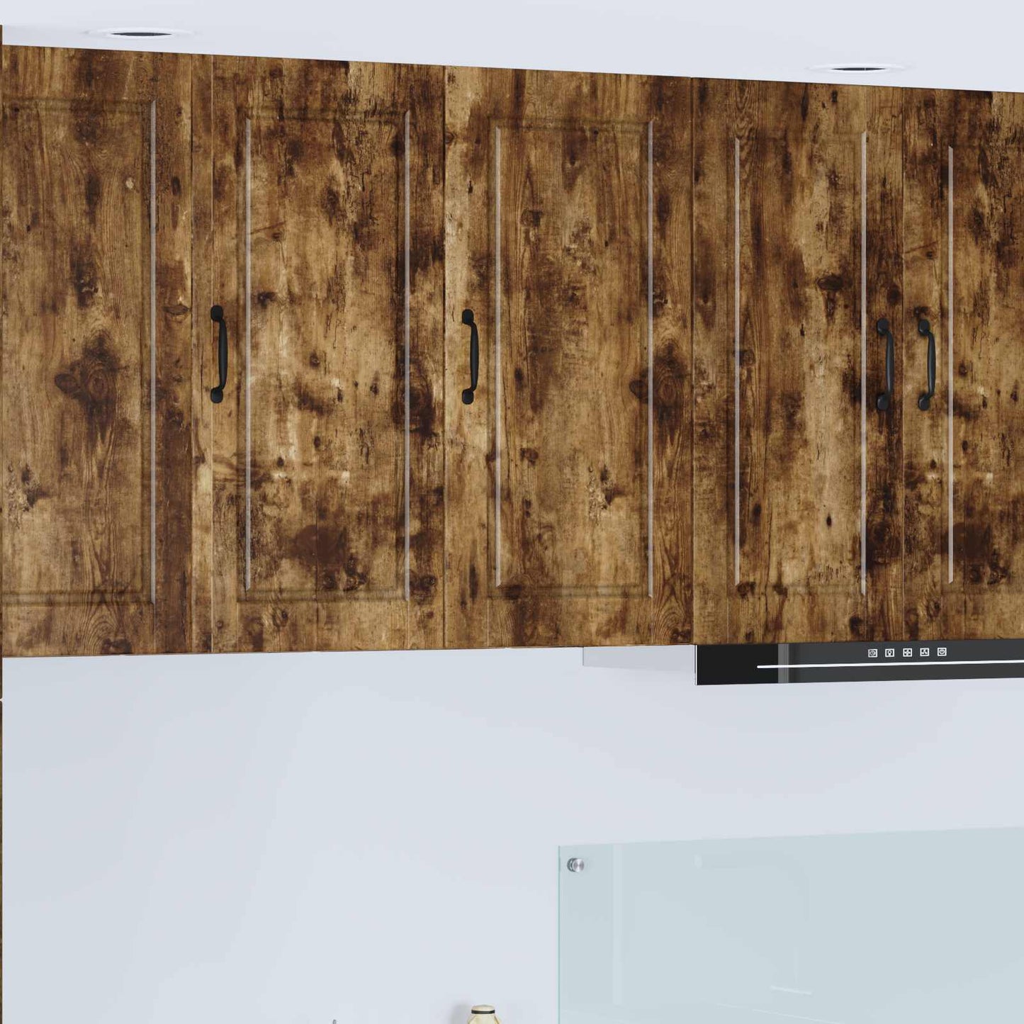 Veggskap PORTO Røkt eik 40 x 31 x 80 cm Konstruert tre