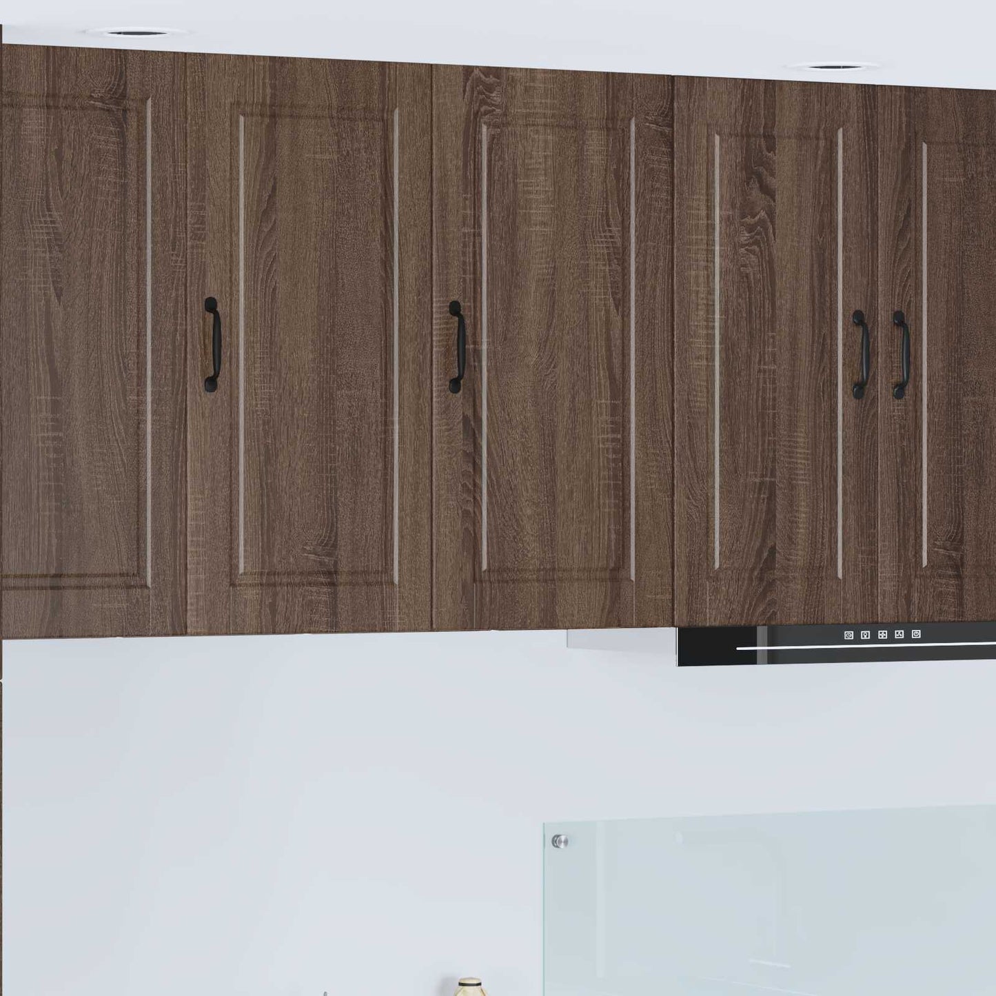 Veggskap PORTO Brun Eik 40 x 31 x 80 cm Konstruert tre