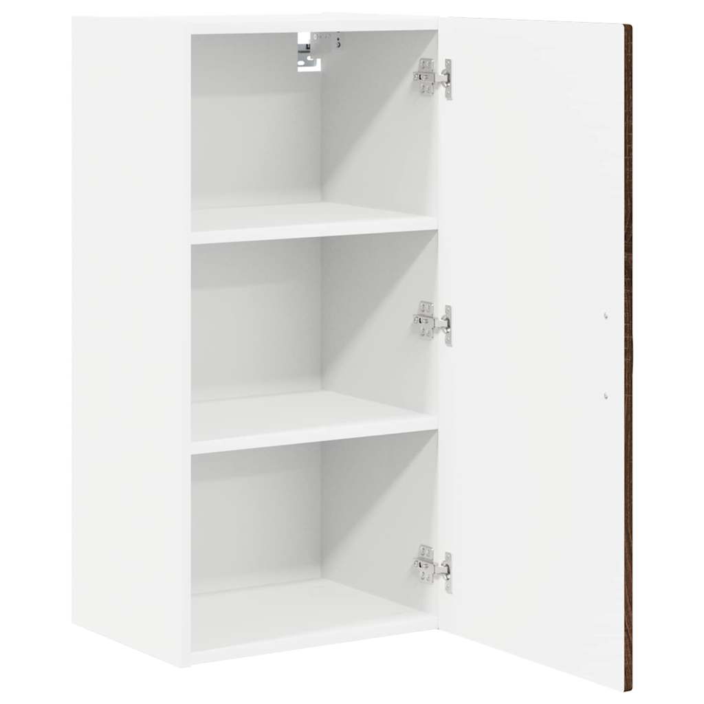 Veggskap PORTO Brun Eik 40 x 31 x 80 cm Konstruert tre