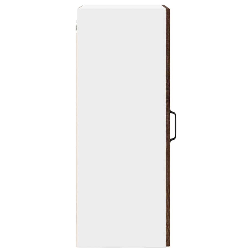 Veggskap PORTO Brun Eik 40 x 31 x 80 cm Konstruert tre